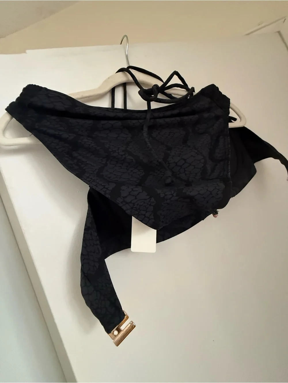 Adore Black Snake-Print Bikinis